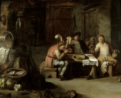 Interior de una taberna, c.1630s de David Teniers the Younger